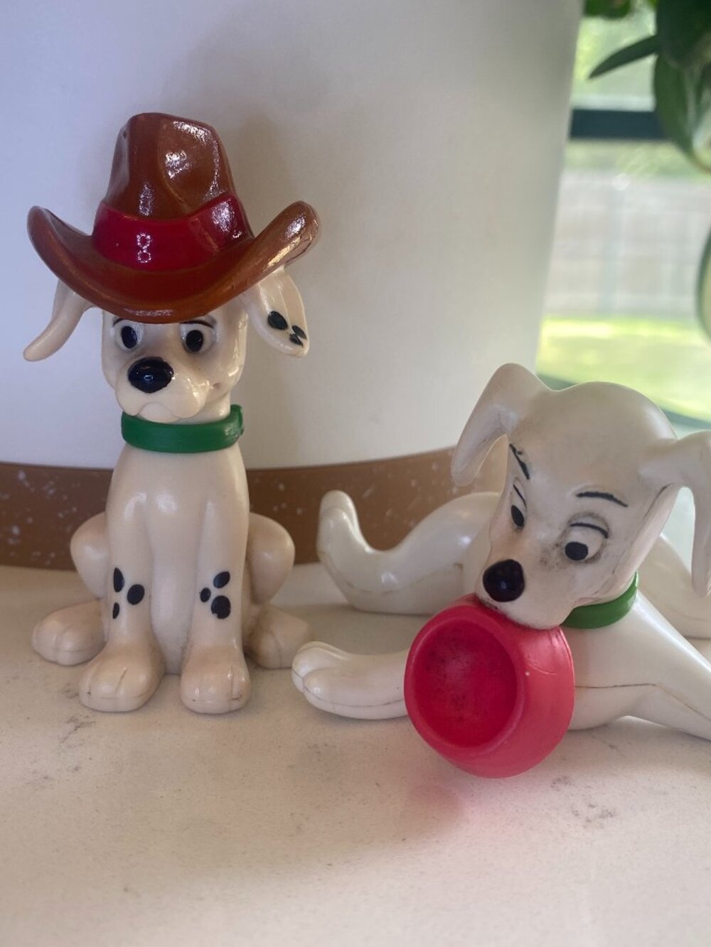 Vintage 1996 McDonald's 101 Dalmatians PVC Puppy Figures Lot of 2 Disney